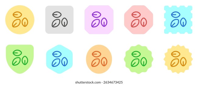 Editable plant seeds, leaves vector icon. Gardening, landscaping, horticulture. Part of a big icon set family. Perfect for web and app interfaces, presentations, infographics, etc