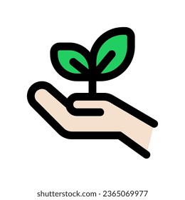 Planta editable un árbol, plántula, ícono de vector verde. Medio ambiente, ecología, eco-friendly. Parte de una familia de iconos grandes. Perfecto para interfaces web y de aplicaciones, presentaciones, infografías, etc