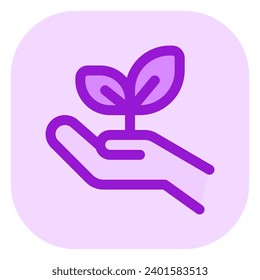 Editable plant a tree, seedling, go green vector icon. Environment, ecology, eco-friendly. Part of a big icon set family. Perfect for web and app interfaces, presentations, infographics, etc