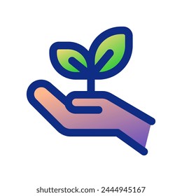 Planta editable un árbol, plántula, vamos icono de Vector verde. Medio ambiente, ecología, ecológico. Parte de una gran familia de iconos. Perfecto para interfaces de Web y App, presentaciones, infografías, etc