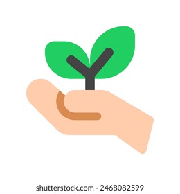 Editable plant a tree, seedling, go green vector icon. Environment, ecology, eco-friendly. Part of a big icon set family. Perfect for web and app interfaces, presentations, infographics, etc