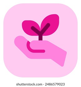 Planta editable un árbol, plántula, vamos icono de Vector verde. Medio ambiente, ecología, ecológico. Parte de una gran familia de iconos. Perfecto para interfaces de Web y App, presentaciones, infografías, etc