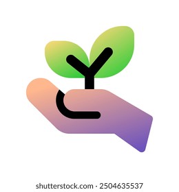 Editable plant a tree, seedling, go green vector icon. Environment, ecology, eco-friendly. Part of a big icon set family. Perfect for web and app interfaces, presentations, infographics, etc