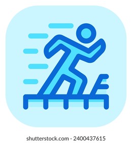 Editable platformer game, action game, running vector icon. Video game, game elements. Part of a big icon set family. Perfect for web and app interfaces, presentations, infographics, etc