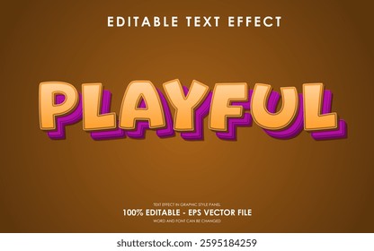 Editable Playful 3D Text Effect
