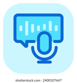 Editable podcast, audio book, chat, broadcast vector icon. Online learning, course, tutorial. Part of a big icon set family. Perfect for web and app interfaces, presentations, infographics, etc