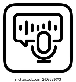 Editable podcast, audio book, chat, broadcast vector icon. Online learning, course, tutorial. Part of a big icon set family. Perfect for web and app interfaces, presentations, infographics, etc