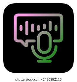 Editable podcast, audio book, chat, broadcast vector icon. Online learning, course, tutorial. Part of a big icon set family. Perfect for web and app interfaces, presentations, infographics, etc