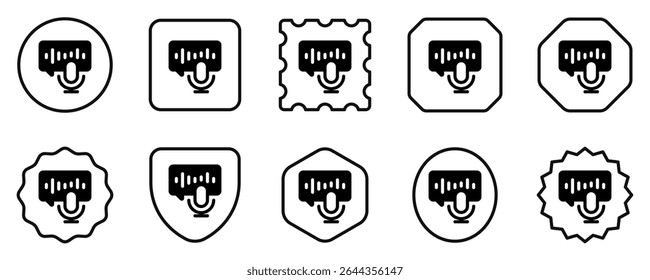 Editable podcast, audio book, chat, broadcast vector icon. Online learning, course, tutorial. Part of a big icon set family. Perfect for web and app interfaces, presentations, infographics, etc