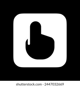 Editable pointing hand gesture vector icon. Part of a big icon set family. Perfect for web and app interfaces, presentations, infographics, etc