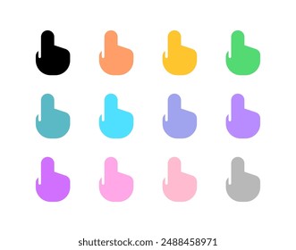 Editable pointing hand gesture vector icon. Part of a big icon set family. Perfect for web and app interfaces, presentations, infographics, etc