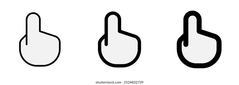Editable pointing hand gesture vector icon. Part of a big icon set family. Perfect for web and app interfaces, presentations, infographics, etc