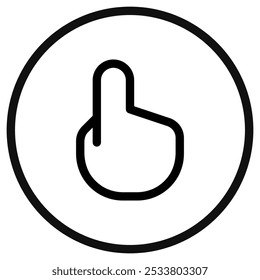Editable pointing hand gesture vector icon. Part of a big icon set family. Perfect for web and app interfaces, presentations, infographics, etc