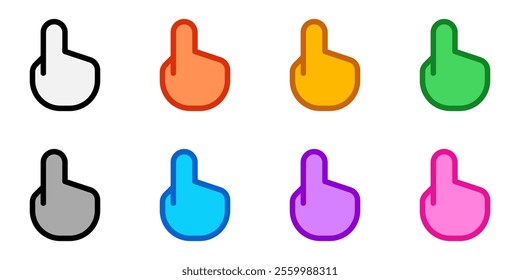 Editable pointing hand gesture vector icon. Part of a big icon set family. Perfect for web and app interfaces, presentations, infographics, etc