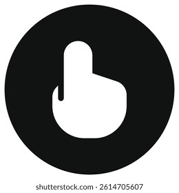 Editable pointing hand gesture vector icon. Part of a big icon set family. Perfect for web and app interfaces, presentations, infographics, etc