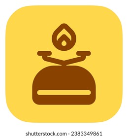 Bearbeitbar tragbarer Herd Vektorsymbol. Teil einer großen Icon-Set-Familie. Perfekt für Web- und App-Schnittstellen, Präsentationen, Infografiken usw.
