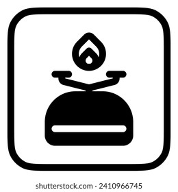 Editable portable stove vector icon. Part of a big icon set family. Perfect for web and app interfaces, presentations, infographics, etc