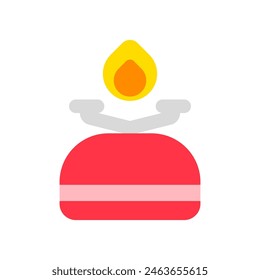 Icono de Vector de estufa portátil editable. Parte de una gran familia de iconos. Perfecto para interfaces de Web y App, presentaciones, infografías, etc