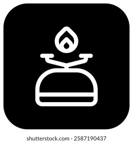 Editable portable stove vector icon. Part of a big icon set family. Perfect for web and app interfaces, presentations, infographics, etc