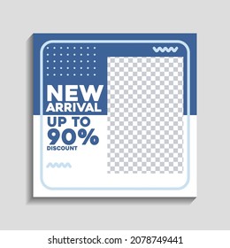 Editable post social media branding template design, Suitable for Social Media feed modern digital Promotion
