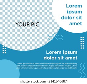  Editable post template for advertising on social networks. web banners for promotion.
