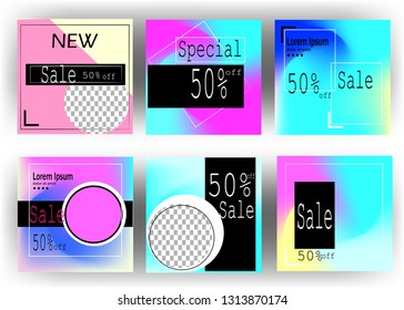 Editable Post Template Social Media Banners for Digital Marketing vector