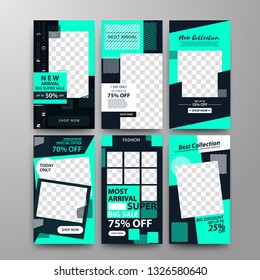 Editable Post Template Social Media Banners for Digital Marketing. Promo Brand Fashion. Sale Banners. Vector Illustration. Eps 10 