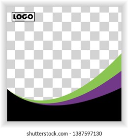 Editable Post Template Social Media Banners for Digital Marketing.Square banner for social media marketing.