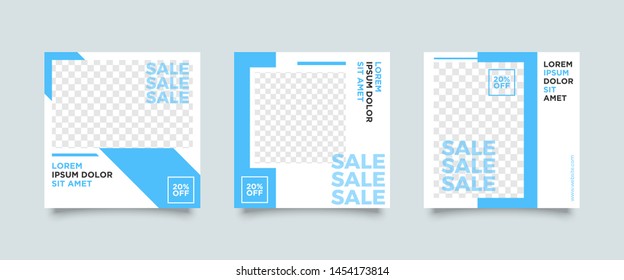 Editable Post Template Social Media Banners for Digital Marketing. Promotion Brand Fashion Sale Discount.