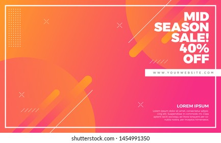 Editable Post Template Social Media Banners for Digital Marketing. Promotion Brand Fashion. Streaming. Vector Illustration 