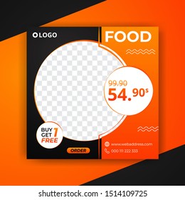 Editable Post Template Social Media Banners and feed post, sale promotion and digital marketing, Trendy background design for instagram ads. eps10 vector.