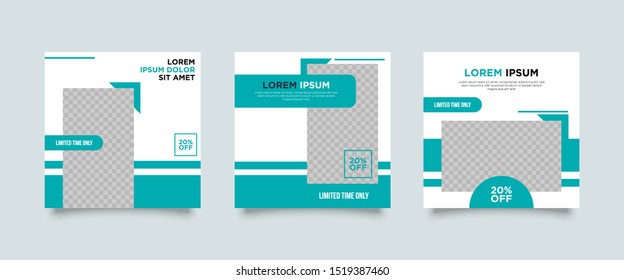 Editable Post Template Social Media Banners for Digital Marketing. Promotion Brand Fashion. Stories. Streaming. Vector Illustration - Vector