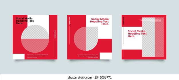 Editable Post Template Social Media Banners for Digital Marketing. Promotion Brand Fashion. Stories. Streaming. Vector Illustration - Vecto