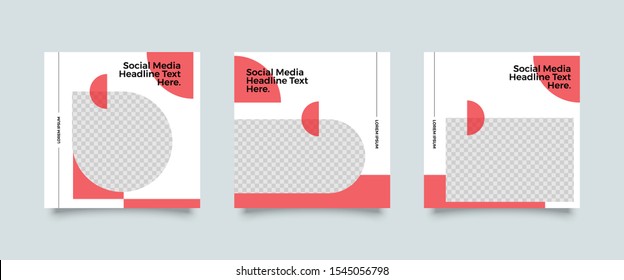 Editable Post Template Social Media Banners for Digital Marketing. Promotion Brand Fashion. Stories. Streaming. Vector Illustration - Vecto
