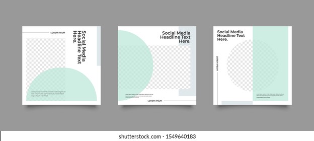 Editable Post Template Social Media Banners for Digital Marketing. Promotion Brand Fashion. Stories. Streaming. Vector Illustration - Vector
