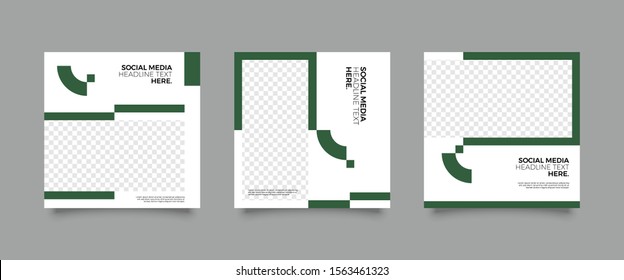 Editable Post Template Social Media Banners for Digital Marketing. Promotion Brand Fashion. Stories. Streaming. Vector Illustration - Vecto