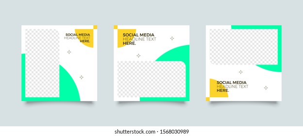 Editable Post Template Social Media Banners for Digital Marketing. Promotion Brand Fashion. Stories. Streaming. Vector Illustration 