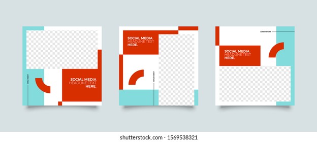 Editable Post Template Social Media Banners for Digital Marketing. Promotion Brand Fashion. Stories. Streaming. Vector Illustration 