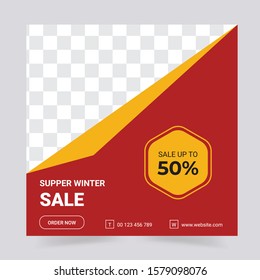 Editable Post Template Social Media Banners for Digital Marketing. Promotion Brand Fashion. Stories. Streaming. Vector Illustration - Vector