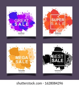 Editable Post Template Social Media Banners for Digital Marketing.splash