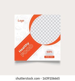 Editable Post Template Social Media Banners for Digital Marketing. Promotion Brand Fashion. Stories. Streaming. Vector Illustration - Vector, Social media post template