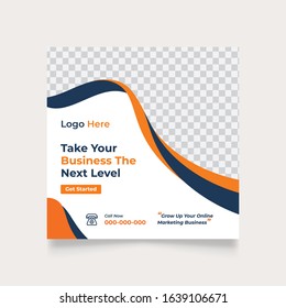 Editable Post Template Social Media Banners for Digital Marketing. Promotion Brand Fashion. Stories. Streaming. Vector Illustration - Vector, Social media post template
