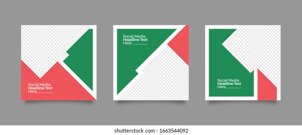 Editable Post Template Social Media Banners for Digital Marketing. Promotion Brand Fashion. Stories. Streaming. Vector Illustration