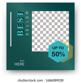 Editable Post Template Social Media Banners for Digital Marketing. trendy book cover ideas. style of display of digital web letters. elegant card