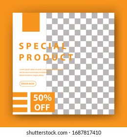 Editable Post Template Social Media Banners for Digital Marketing. style of display of digital web letters. elegant card
