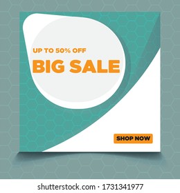 Editable Post Template Social Media Banners for Digital Marketing. Promotion Brand Fashion. Stories. Streaming. Vector Illustration - Vector