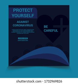 Editable Post Template Social Media Banners for Digital Marketing. Promotion Brand Fashion. Stories. Streaming. Vector Illustration - Vector