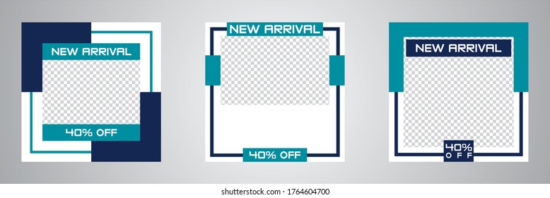 Editable Post Template Social Media Banners for Digital Marketing. Vector Illustration.
