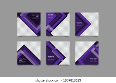 Editable Post Template Social Media Banners for Digital Marketing. Promotion Brand Fashion. Stories. Streaming.