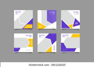 Editable Post Template Social Media Banners for Digital Marketing. Promotion Brand Fashion. Stories. Streaming.